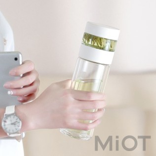 Заварювальний термос Xiaomi QUANGE Intelligent Tea Separator Cup White (H8134)