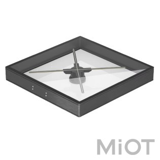 Голографічний 3D настільний вентилятор YIDA 3D LED fan 52cm kit з підлоговим кронштейном та захисною рамкою