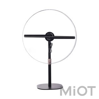 Голографічний 3D настільний вентилятор YIDA 3D LED fan 30cm