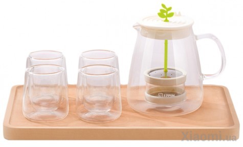 Набор для чая Xiaomi 17PIN Tea Fun Pot Set Чайник 800ml+ стаканы 4*95ml