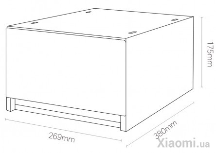 Полка с выдвижным ящиком Xiaomi 17PIN PP white