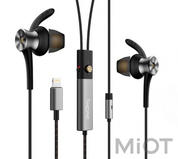 Навушники Xiaomi 1MORE Dual Driver ANC Lightning In-Ear Headphones Gray