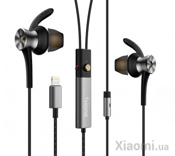 Наушники Xiaomi 1MORE Dual Driver ANC Lightning In-Ear Headphones Gray