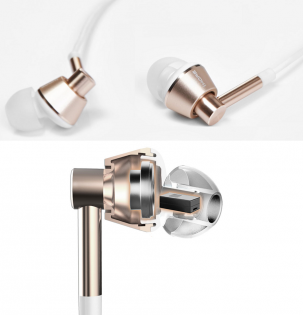 Навушники Xiaomi 1MORE Dual Driver In-Ear Headphones White/Gold