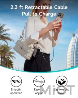Внешний аккумулятор Xiaomi Neoseek Digital Display Fast-Charging Power Bank M310 Pro 45W 10000mAh Titanium Gray (iPB1045)