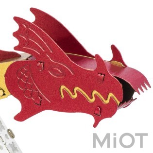 Настільний годинник конструктор із драконом Sun Chaser Dragon Stand Clock Metal-Time MT025