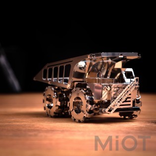 Кар'єрний самоскид механічний конструктор Quarry Transporter Metal-Time MT014