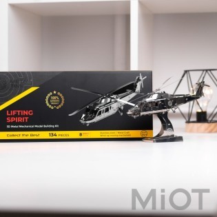 Вертоліт конструктор механічний розвиваючий Lifting Spirit Metal-Time MT027