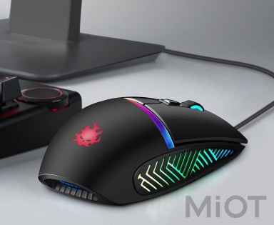 Мишка Xiaomi Blasoul Y720 Lite 1000GHz 7200DPI RGB Black