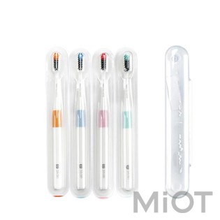 Комплект зубних щёток Xiaomi Dr.BEI Bass Toothbrush 4+1 (4 щётки +1 футляр) NUN4006RT