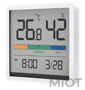 Цифровой Гигрометр Xiaomi Miiiw Temperature Humidity Clock White S210 (MW22S06)