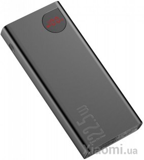 Внешний аккумулятор (Power Bank) Baseus Adaman Metal Digital Display 20000mAh 22.5W 2021 Editon Black (PPAD000101)