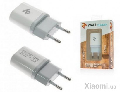 Сетевое зарядное устройство 2E USB Wall Charger 2A White