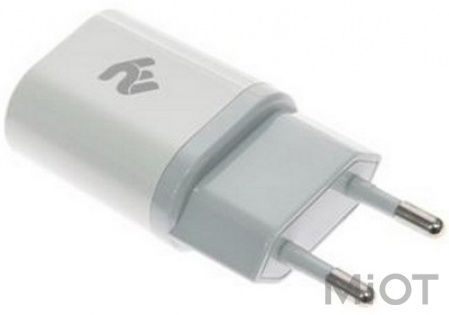 Мережевий зарядний пристрій 2E USB Wall Charger 2A White