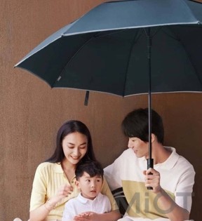 Парасолька Xiaomi NINETYGO Double-layer Windproof Golf Automatic Umbrella Black (6941413217156)
