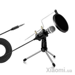 Конденсаторный микрофон XIAOKOA M3 для записи и подкастов (Черный)