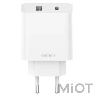 Сетевое зарядное устройство Xiaomi CUKTECH A19 EU 30W Charger (Type-A + Type-C) White
