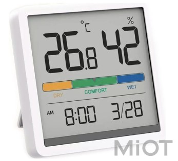 Цифровой Гигрометр Xiaomi Miiiw Temperature Humidity Clock White S210 (MW22S06)