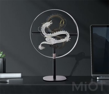 Голографический 3D настольный вентилятор 3D LED fan 30cm