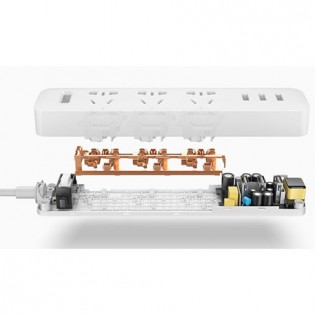 Удлинитель Xiaomi Mi Power Strip 3 розетки и 3 USB порта White