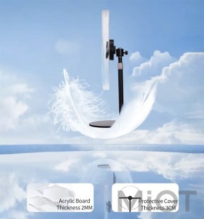 Голографічний 3D настільний вентилятор YIDA 3D LED fan 30cm