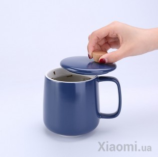 Кружка FineMading 500CC Enamel Mug Four Seasons Blue 500ml