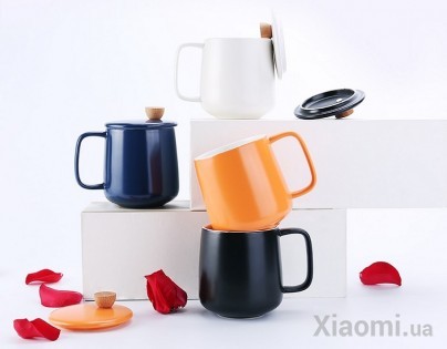 Кружка FineMading 500CC Enamel Mug Four Seasons Blue 500ml