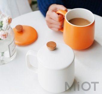 Кружка 500CC Enamel Mug Four Seasons White 500ml