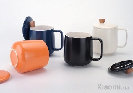 Кружка FineMading 500CC Enamel Mug Four Seasons White 500ml