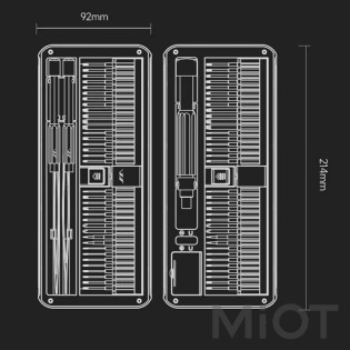Отвертка с насадками Xiaomi JIMIHOME 80in1 Black JM-GNT80