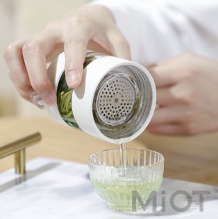 Заварювальний термос Xiaomi QUANGE Intelligent Tea Separator Cup White (H8134)