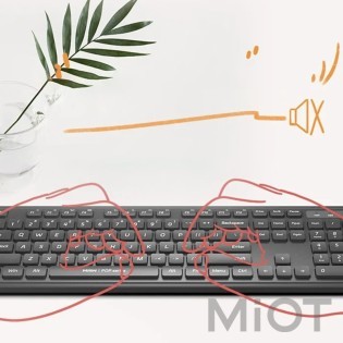 Комплект клавіатура+миша Xiaomi MIIIW POP Combo Gen 3 Black (MW24PB03)