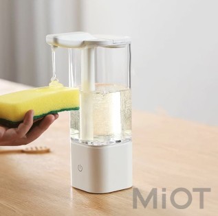Бесконтактный диспенсер для мытья посуды Pulaka LQ 550ml White