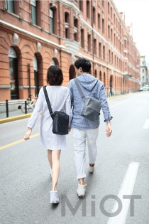 Сумка Xiaomi Runmi 90 Ninetygo Urban Simple Messenger Bag Light Gray