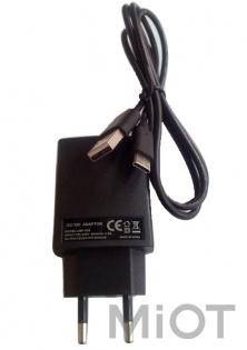 Зарядний пристрій  5V 2A EU standard charger with Type-C cable Black