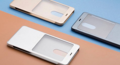 Чехол книжка с окошком Smart Display для смартфонов Xiaomi Note 4 Silver 1163000019