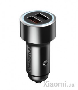 Автомобильное зарядное устройство Xiaomi 70Mai Dual USB Car QC3.0 Charger (MidriveCC02)