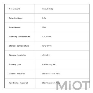 Штопор электрический Xiaomi HOTO Electric Wine Opener (QWKPQ001)