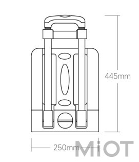 Складаний переносний візок Xiaomi Hand Pull Shopping Cart Black E002-1