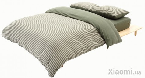 Комплект постельного белья Xiaomi 8H J1 Grey/Green 220x240