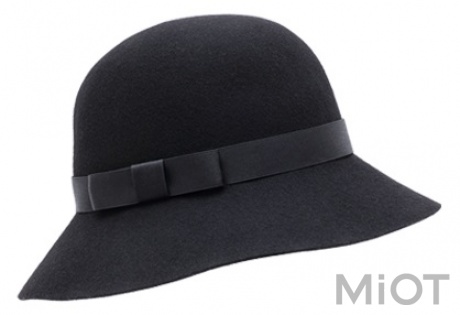 Капелюшок 90 Exquisite How Wool Felt Hat Black