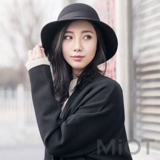 Капелюшок 90 Exquisite How Wool Felt Hat Black