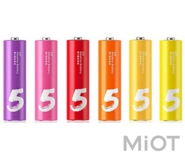 Батарейки Xiaomi CUKTECH AA rainbow alkaline battery (24 шт) B08