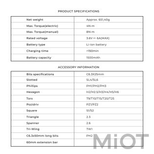 Электрическая отвертка Xiaomi HOTO 3.6V Screwdriver Kit (QWLSD011)