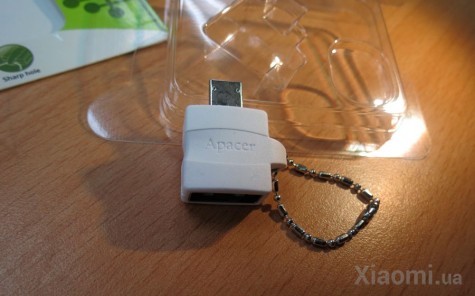 Переходник Xiaomi Apacer Adapter OTG A610 White RP