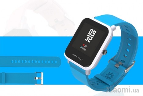 Браслет Amazfit Bip Silicon strap Blue (Лицензия)