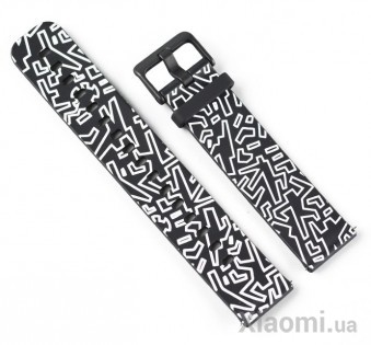 Браслет Xiaomi AMAZFIT Bip silicon strap (A17263) Original (Black-White)