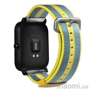 Браслет Amazfit Bip strap Blue/Yellow with stripes