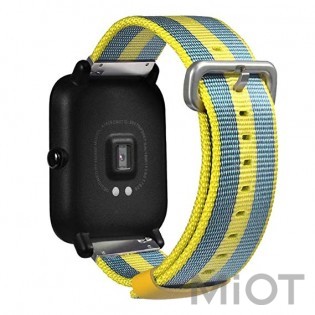 Браслет Amazfit Bip strap Blue/Yellow with stripes