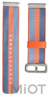 Браслет Amazfit Bip strap (Orange/Blue) with stripes